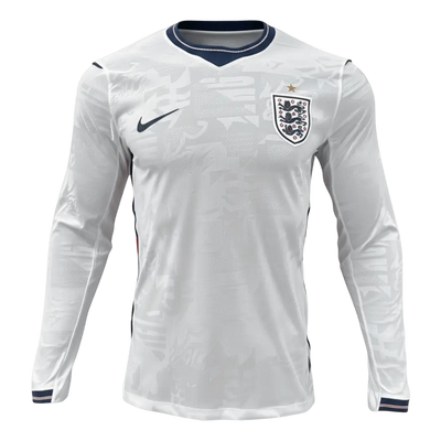 England Home Long Sleeve Player Version Jersey World Cup 2026
