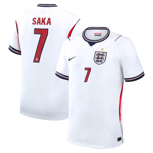 Maillot de football domicile Angleterre Coupe du Monde 2026 Saka #7