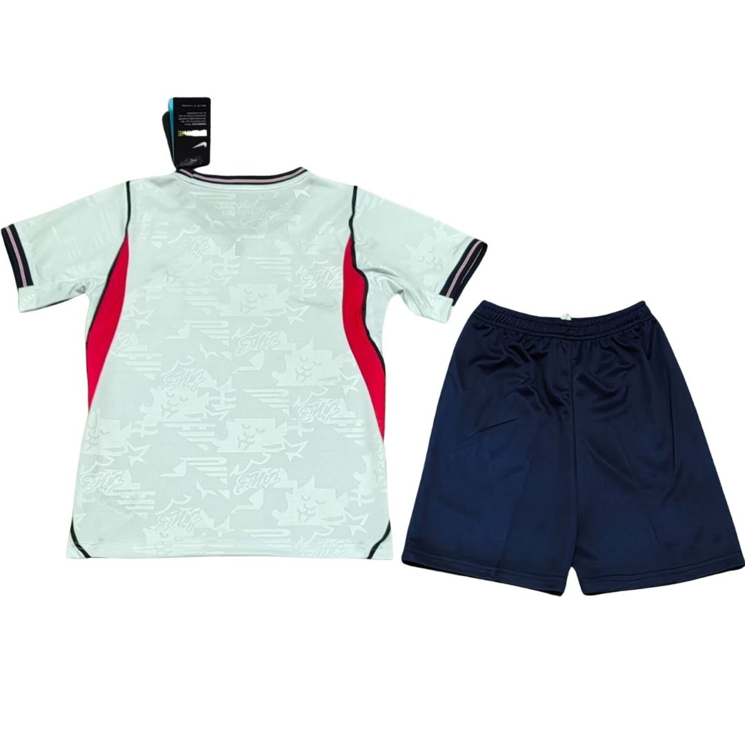 Conjunto de camiseta y pantalón corto de la selección inglesa para niños - Mundial 2026