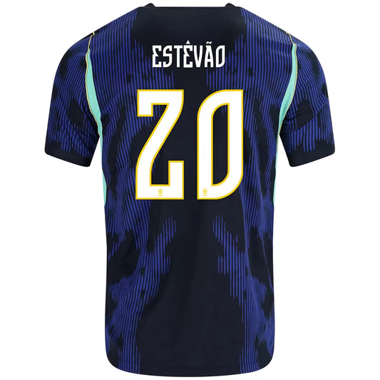 Estêvão #20 Brazil Away Soccer Jersey 2026 World Cup