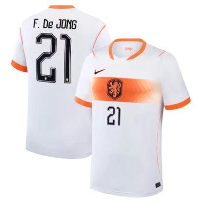 F.De JONG #21 Netherlands Away Player Version Jersey 2026 World Cup