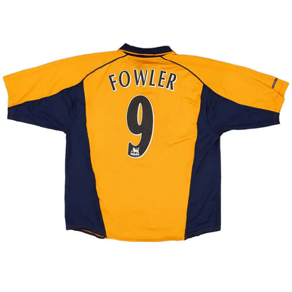 FOWLER #9 Liverpool 2000/01 Away Retro Soccer Jersey