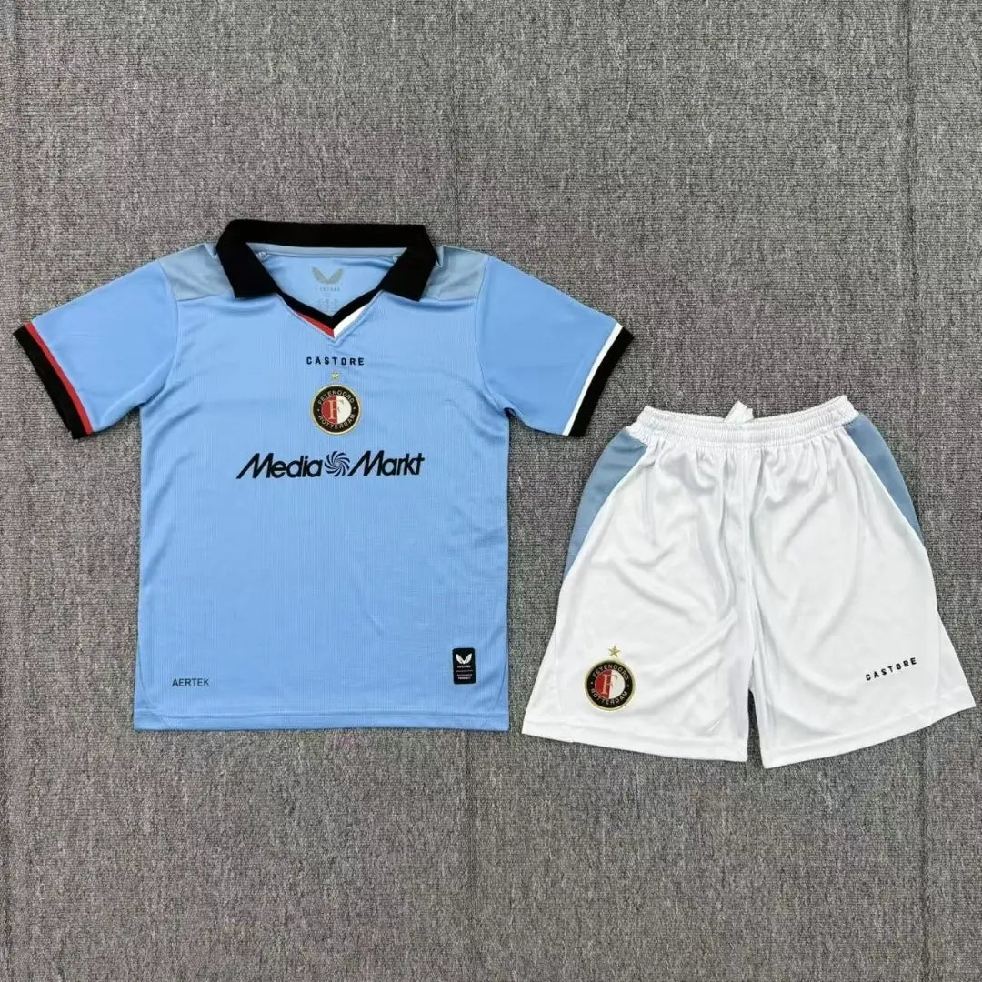 Feyenoord Rotterdam Kid's Away Soccer Kit - Jersey+Shorts 2026/27