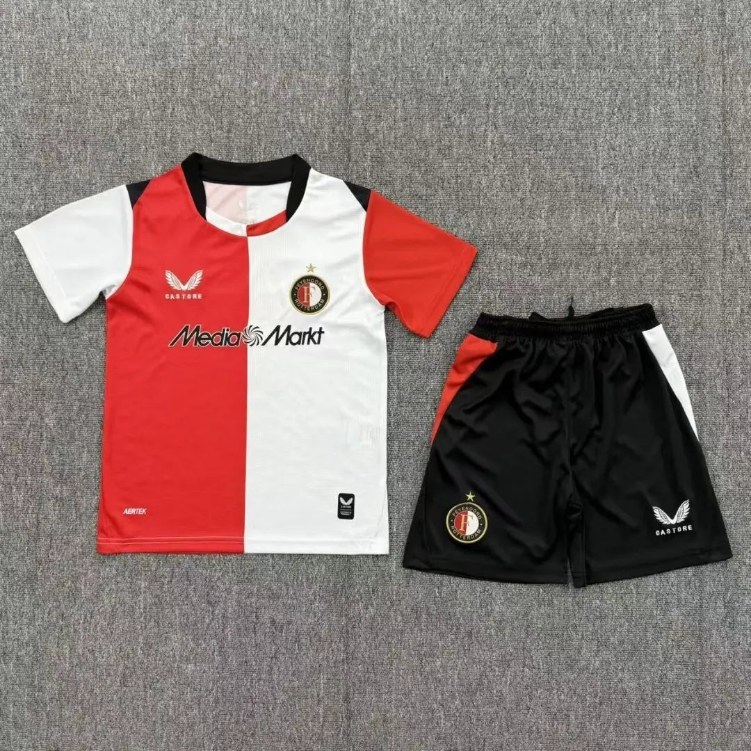 Feyenoord Rotterdam Kid's Home Soccer Kit - Jersey+Shorts 2026/27