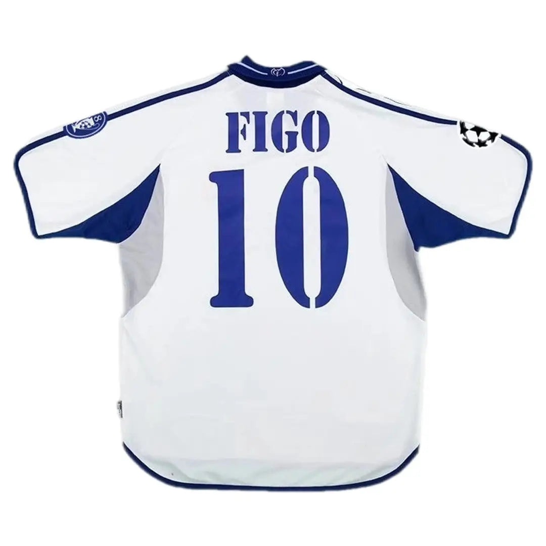 Maillot de football rétro domicile Figo n°10 Real Madrid 2000/01