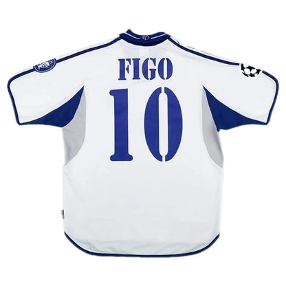 Maillot de football rétro domicile Figo n°10 Real Madrid 2000/01