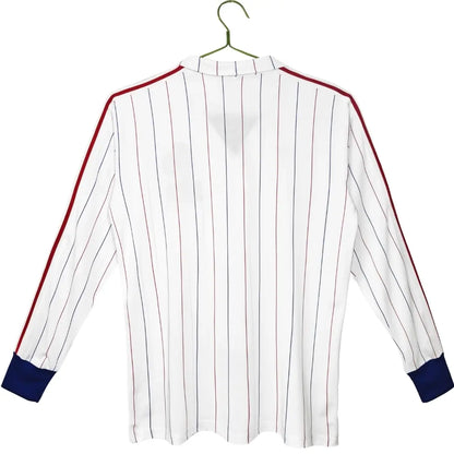 France 1980/1984 Home Long Sleeve Retro Soccer Jersey