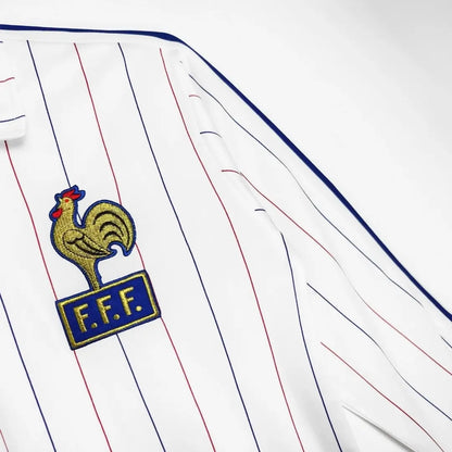 France 1980/1984 Home Long Sleeve Retro Soccer Jersey