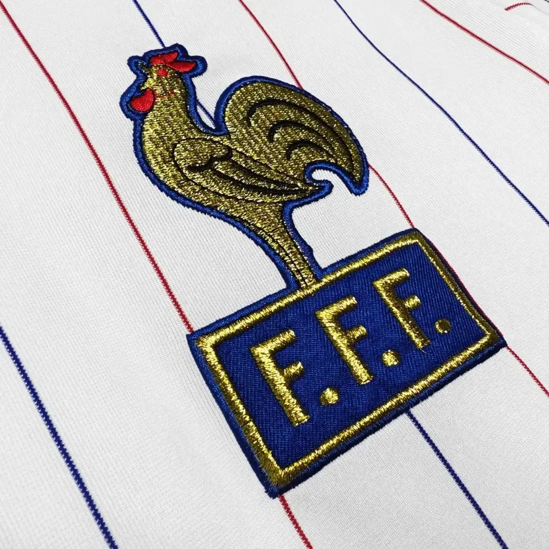 France 1980/1984 Home Long Sleeve Retro Soccer Jersey