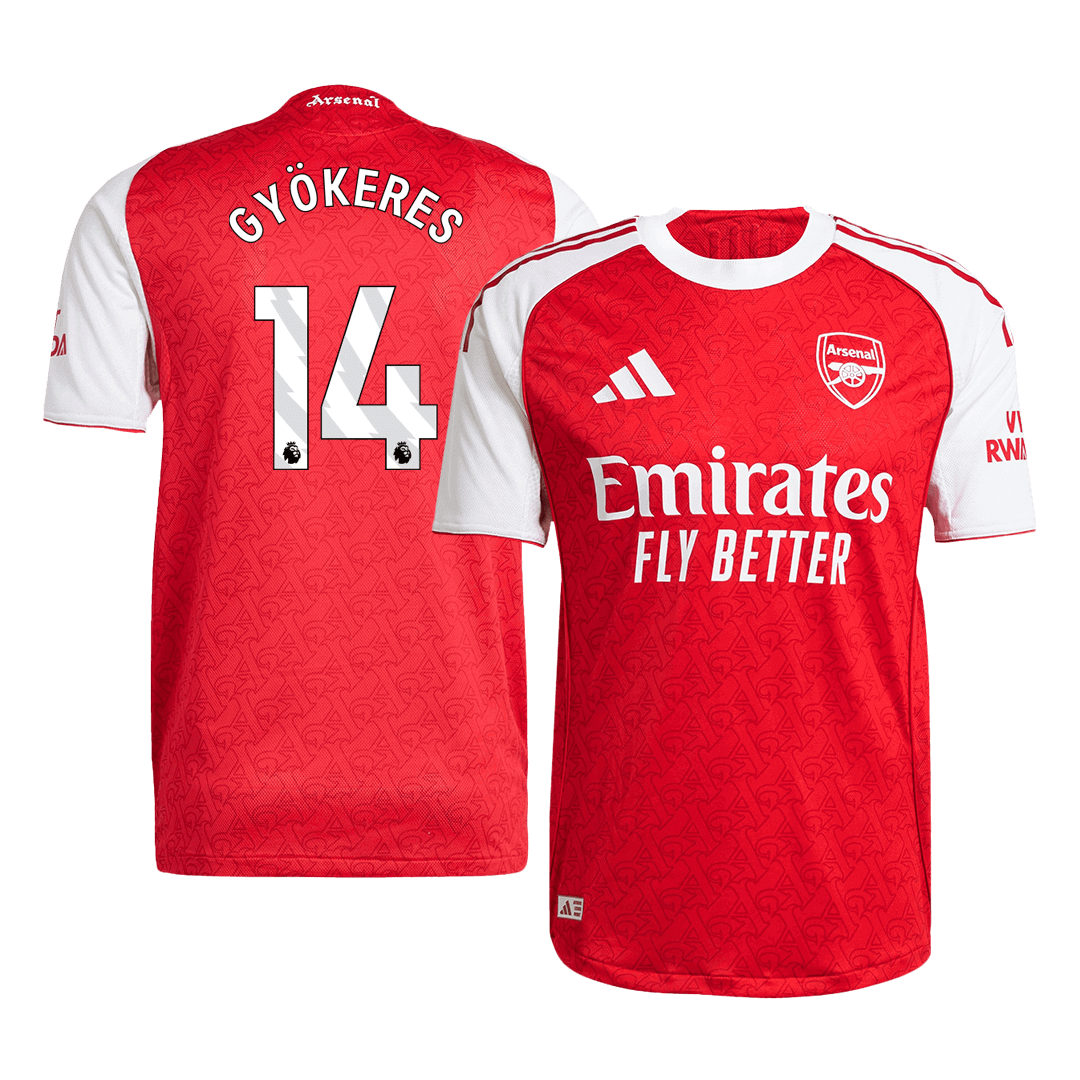 Camiseta de fútbol GYÖKERES #14 Arsenal Home Player Version 2025/26
