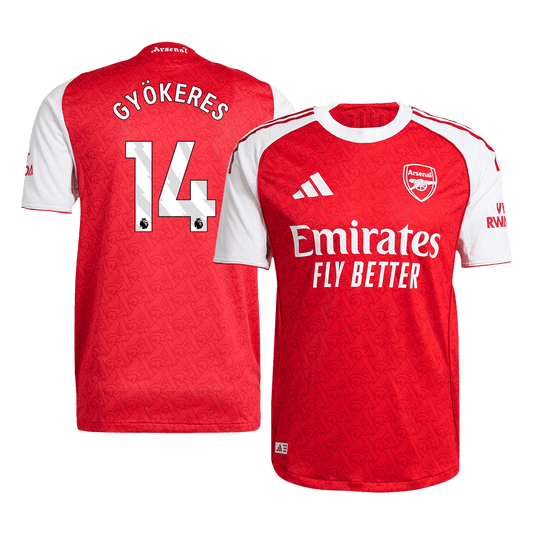 GYÖKERES #14 Arsenal Home Player Version Soccer Jersey 2025/26