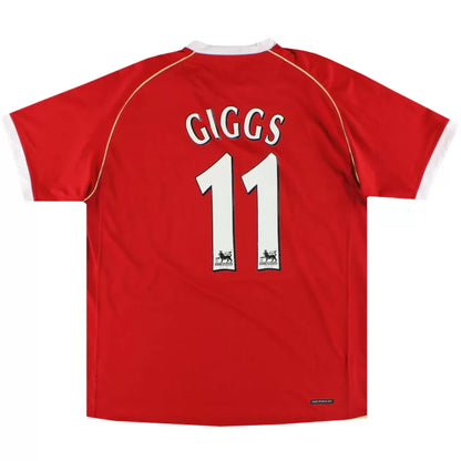 Camiseta de fútbol retro local Giggs #11 del Manchester United 2006/07
