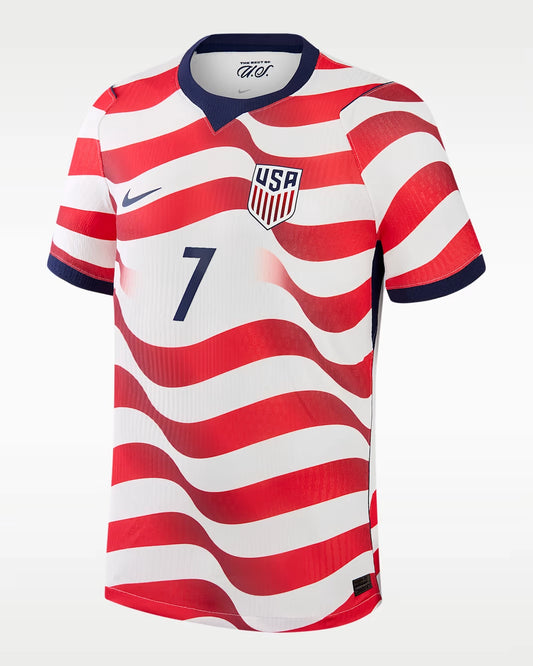 Giovanni Reyna #7 USMNT USA Outlaws Home Soccer Jersey 2026