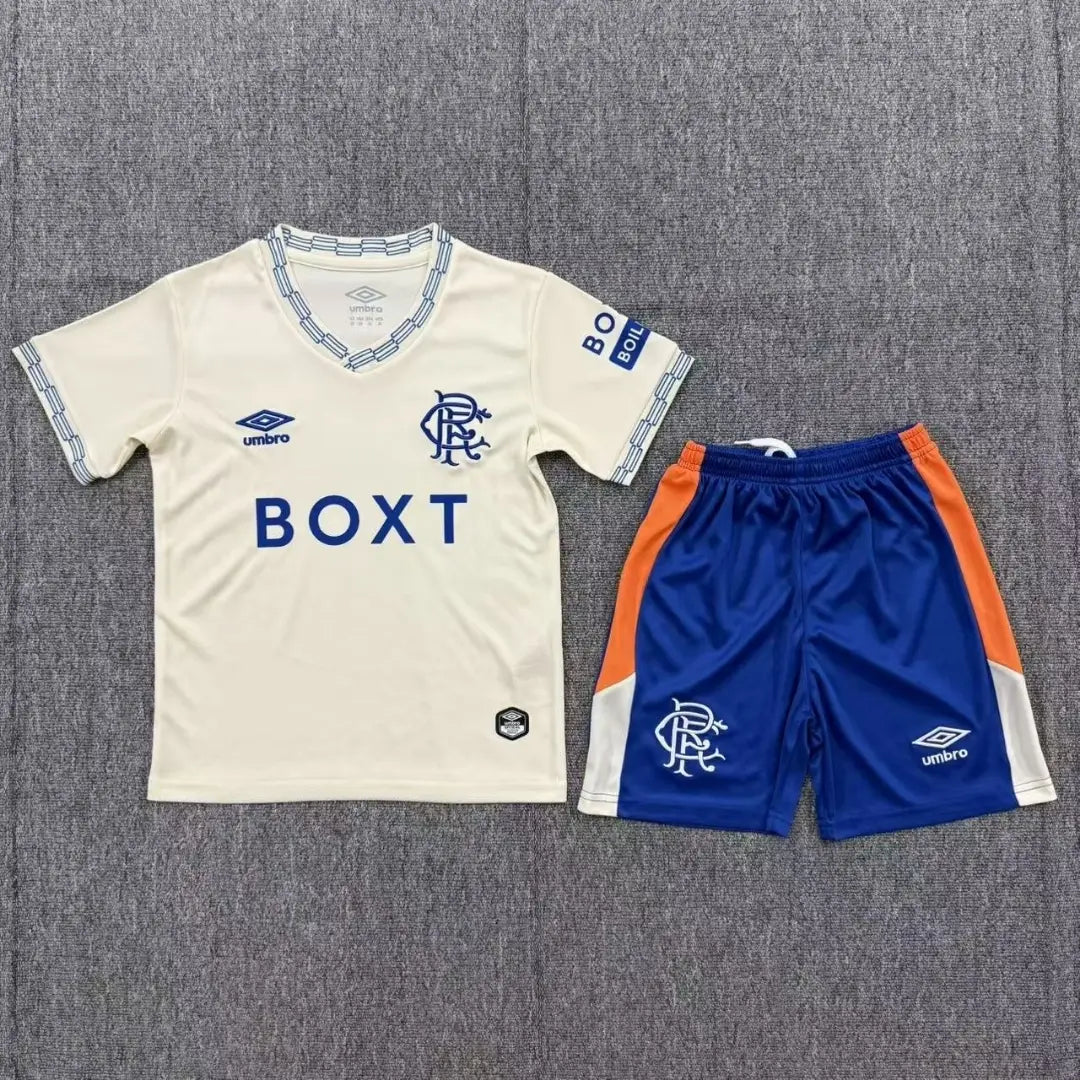 Glasgow Rangers Kid's Away Jersey Kit (Jersey+Shorts) 2026/27