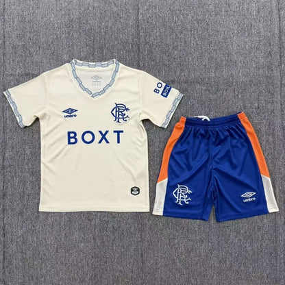 Glasgow Rangers Kid's Away Jersey Kit (Jersey+Shorts) 2026/27