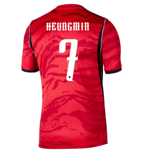 HEUNGMIN #7 Corée du Sud Maillot Domicile Coupe du Monde 2026
