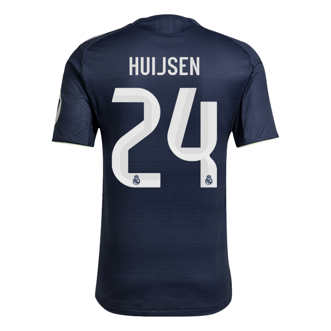 Camiseta de fútbol HUIJSEN #24 Real Madrid, versión visitante, temporada 2025/26