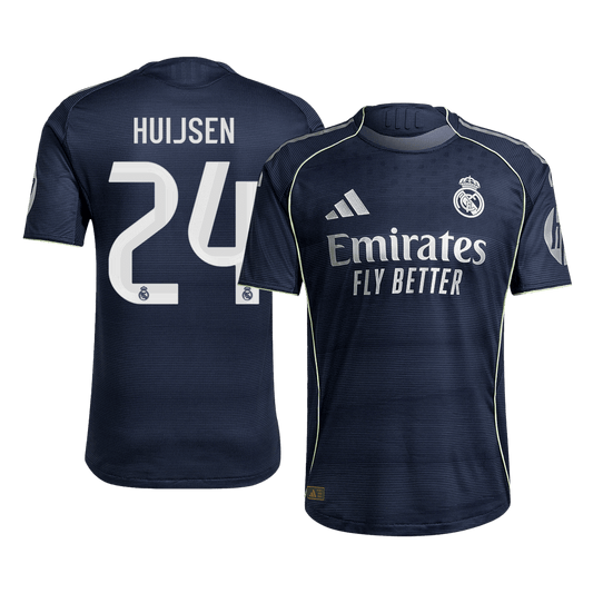 HUIJSEN #24 Real Madrid Away Player Version Soccer Jersey 2025/26