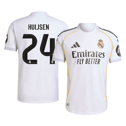 Camiseta de fútbol HUIJSEN #24 Real Madrid Home Player Version 2025/26