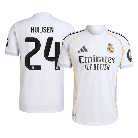 HUIJSEN #24 Real Madrid Home Player Version Soccer Jersey 2025/26