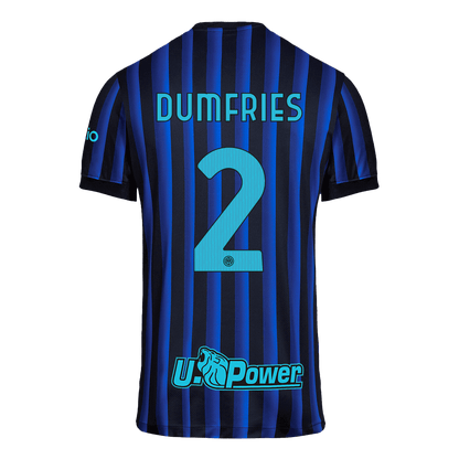 DUMFRIES #2 Inter Milan Home Soccer Jersey 2025/26