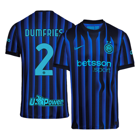 DUMFRIES #2 Inter Milan Home Soccer Jersey 2025/26