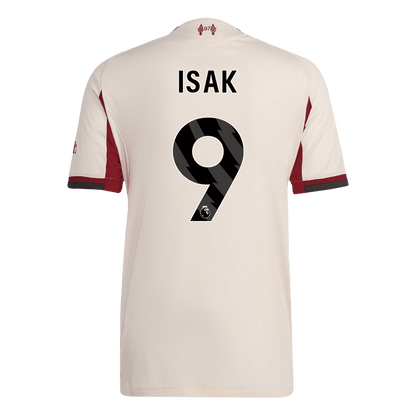 Camiseta de fútbol ISAK #9 Liverpool, versión visitante, temporada 2025/26