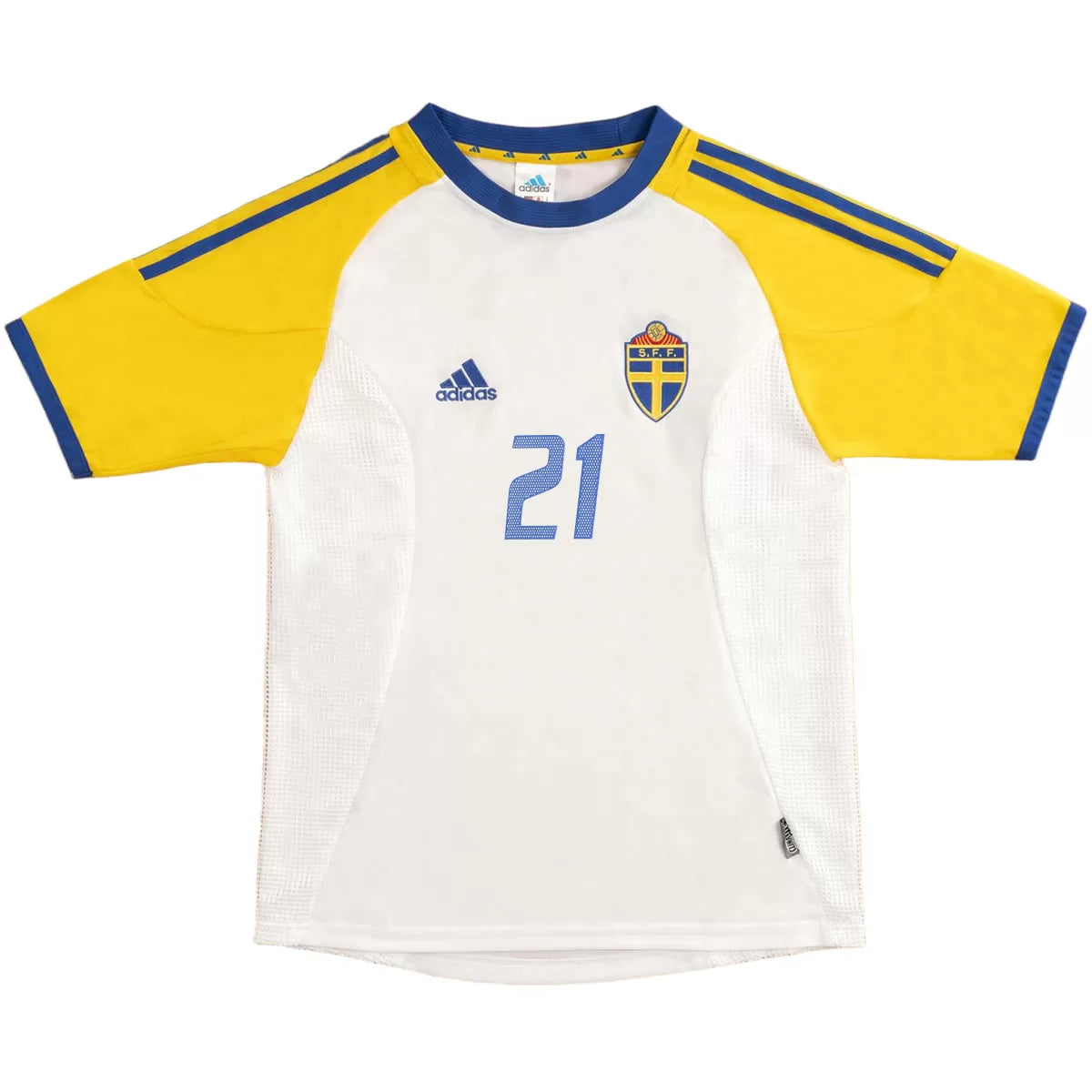 IBRAHIMOVIĆ #21 Retro Blagult Away Soccer Jersey 2002 World Cup