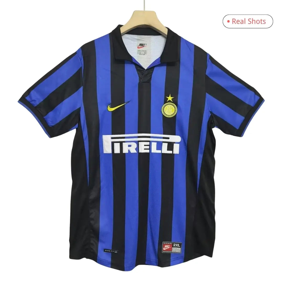 Maillot de football rétro domicile Inter Milan 1998/99