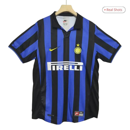 Maillot de football rétro domicile Inter Milan 1998/99