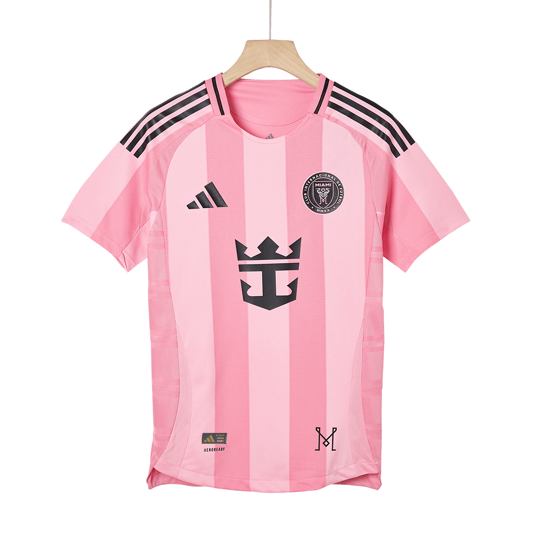 Camiseta de fútbol de Messi #10 Inter Miami CF, versión jugador local, temporada 2025, rosa