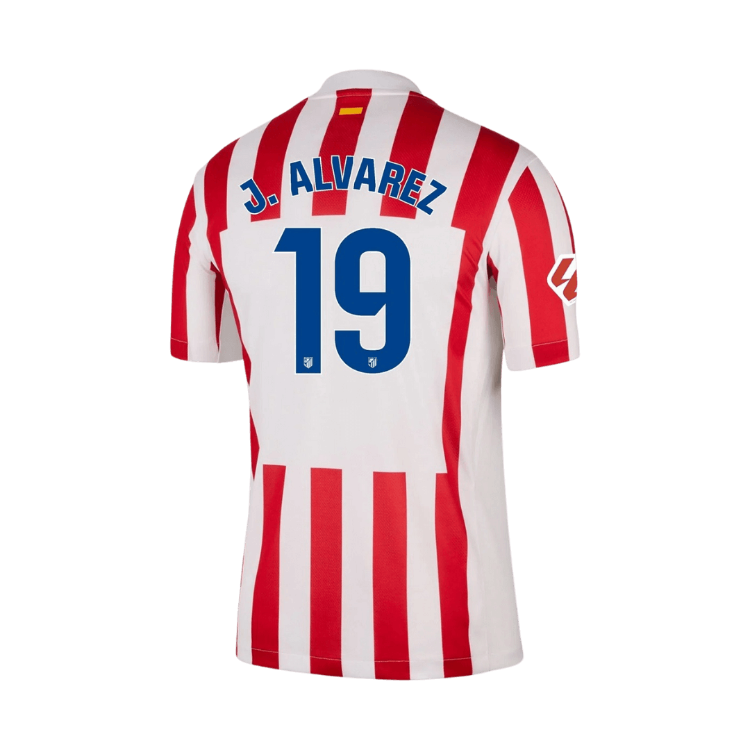 J.ALVAREZ #19 Atletico Madrid Home Soccer Jersey 2025/26