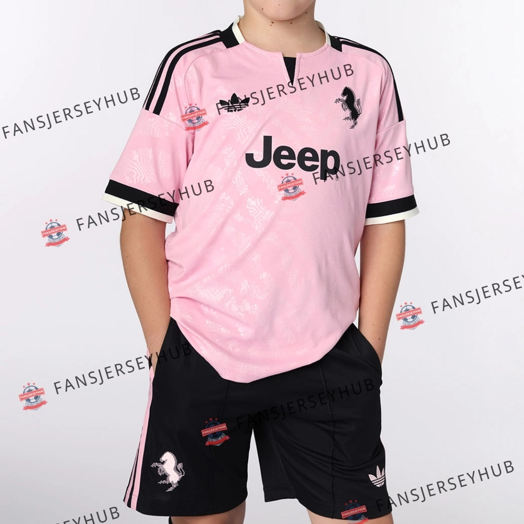 Turin Kid's Away Kit - Jersey+Shorts 2026/27 Pink