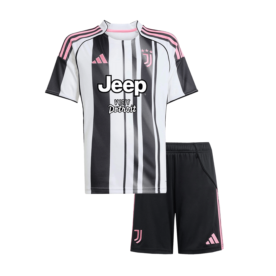 Equipación infantil de la Juventus para la temporada 2025-26 - Camiseta + Pantalón corto