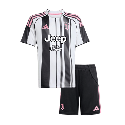 Equipación infantil de la Juventus para la temporada 2025-26 - Camiseta + Pantalón corto