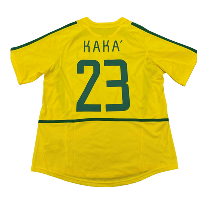 KAKA' #23 Brazil 2002/03 Home Retro Football Jersey