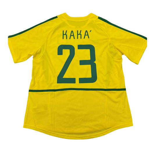 KAKA' #23 Brazil 2002/03 Home Retro Football Jersey