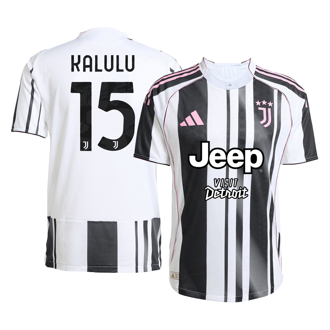 KALULU #15 Juventus Home Soccer Jersey 2025/26