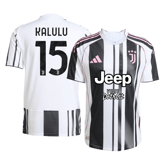 KALULU #15 Juventus Home Soccer Jersey 2025/26