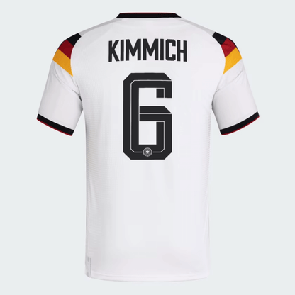 Maillot domicile de football KIMMICH n°6, version joueur Allemagne, Coupe du Monde 2026