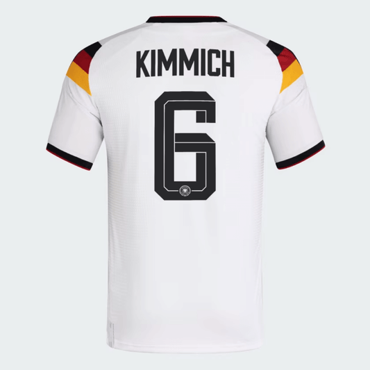 Camiseta de fútbol de local de la selección alemana, versión jugador, número 6, Copa Mundial de 2026, con Kimmich.