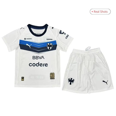 Kid's Monterrey Away Soccer Kit - Jersey+Shorts 2025/26