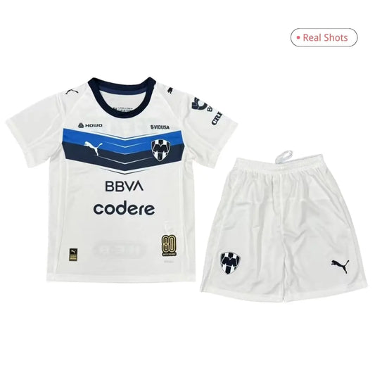 Kid's Monterrey Away Soccer Kit - Jersey+Shorts 2025/26