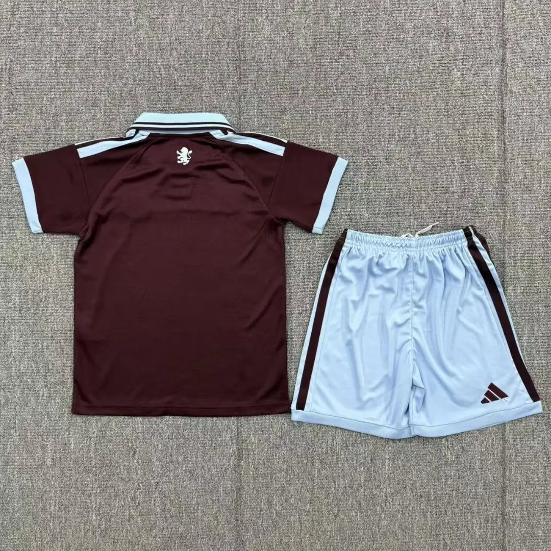 Kid's Aston Villa Home Kit - Jersey+Shorts 2026/27