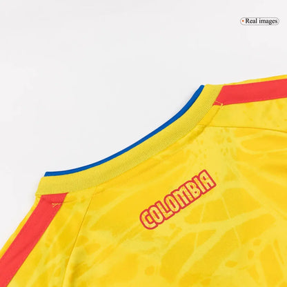 Kid's Colombia Home Soccer Kit 2026 World Cup - Jersey+Shorts