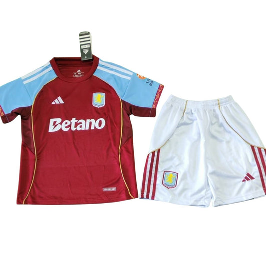 Tenue domicile enfant Aston Villa - Maillot + Short 2025/26