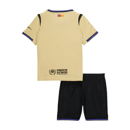 Equipación visitante del FC Barcelona para niños - Camiseta + Pantalón corto 2025/26