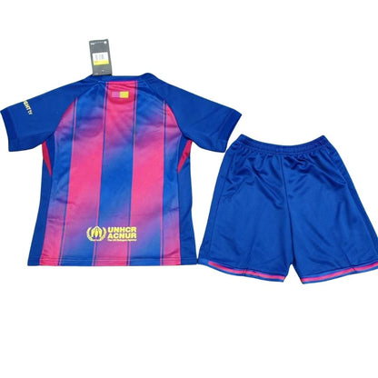 Tenue domicile enfant FC Barcelone x Ed Sheeran 2025/26 - Maillot + Short