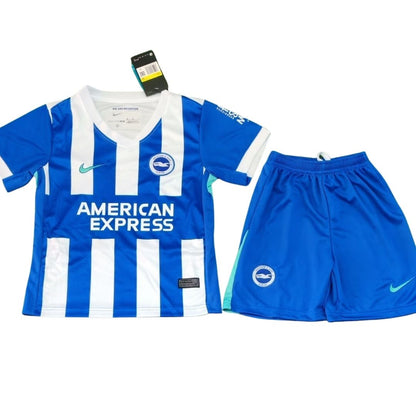 Equipación infantil del Brighton &amp; Hove Albion (primera equipación) - Camiseta + Pantalón corto 2025/26