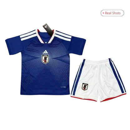 Kid's Japan Home Soccer Kit 2026 World Cup - Jersey+Shorts